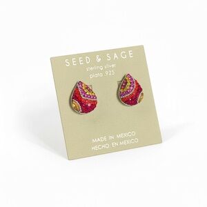 Seed & Sage Vibrant Teardrop Earrings